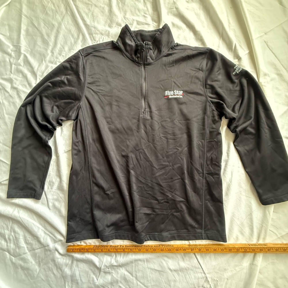 North face  Men's black Zip quarter zip